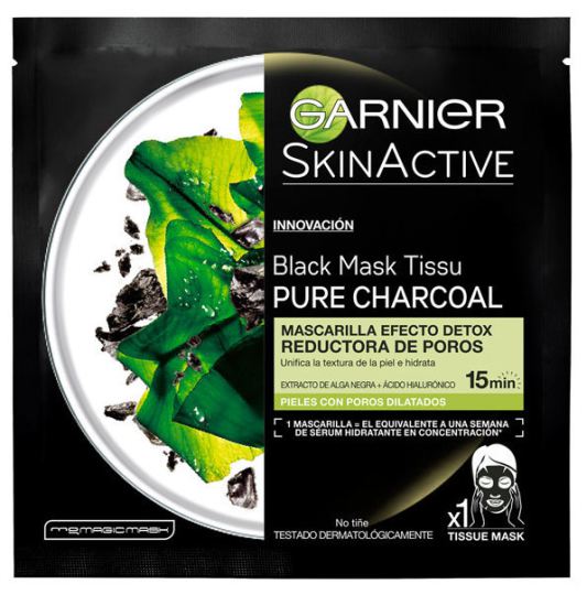 Skin Mask Tissu Black Charcoal Carbon Reducer