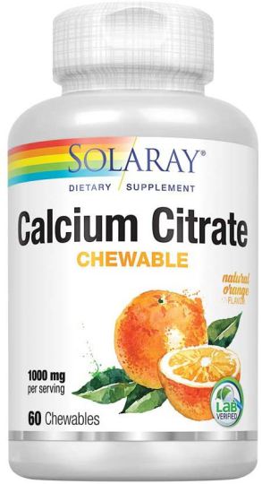 Calcium Citrate Chewable 1000 mg 60 Capsules