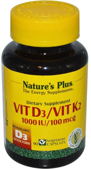 Vitamin D3 Vitamin K2 90 Capsules