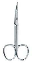 Chrome Curved Skin Manicure Scissors