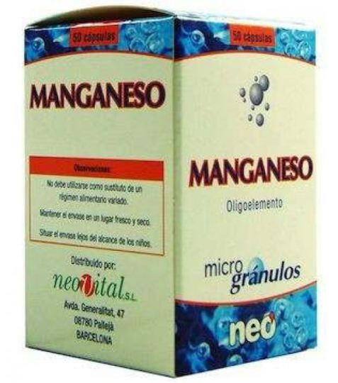 Manganese Microgranules 50 Capsules