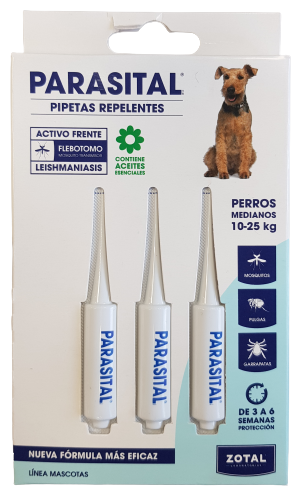 Parasital Pipettes Medium Dog Bilster 3 x 3 ml